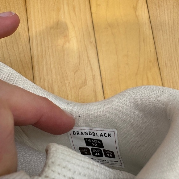 Brandblack Aura Sneaker men’s 10 off white Vibram Sole leather old man chunky - Picture 8 of 9